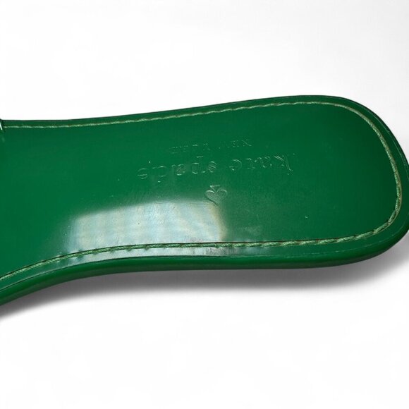 KATE SPADE Santana Slide Sandal, Green Bean, Size 7, NWOB - Picture 8 of 13